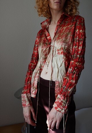 Y2K ROBERTO CAVALLI BLOUSE S
