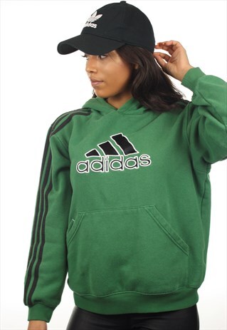 VINTAGE ADIDAS BIG LOGO HOODIE SWEATSHIRT