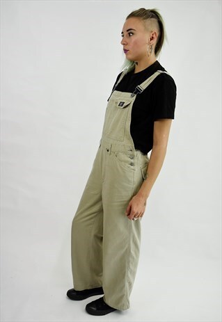 VINTAGE 90S CALVIN KLEIN STONE DUNGAREES/OVERALLS