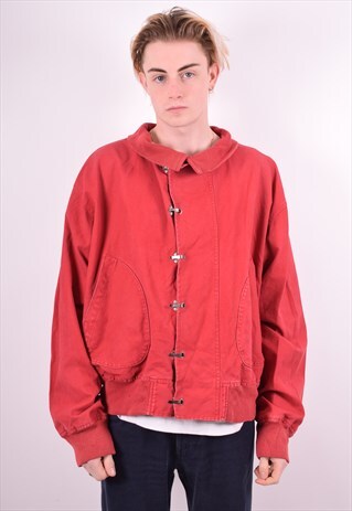 POLO RALPH LAUREN MENS VINTAGE JACKET XL RED 90'S