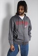 Vintage NHL Detroit Red Wings Hoodie Grey