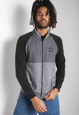 Vintage Calvin Klein Full Zip Sweatshirt Grey