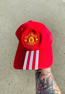 Vintage 90s Manchester United FC Adidas Embroidered Hat Cap