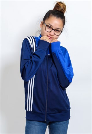 VINTAGE ADIDAS JACKET IN SMALL BLUE