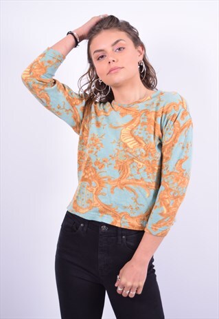 VINTAGE FERRE TOP LONG SLEEVE MULTI