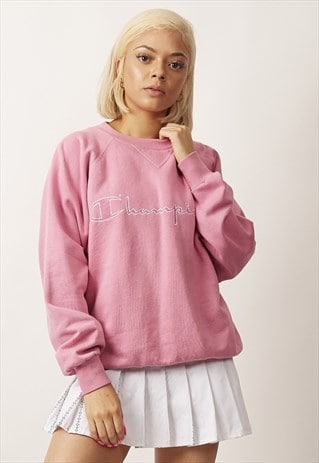 CHAMPION PINK VINTAGE 80'S SWEATER