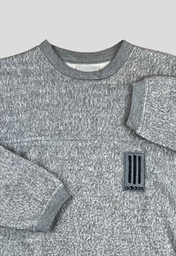 Adidas fleece jumper Vintage Y2k Embroidered detail  