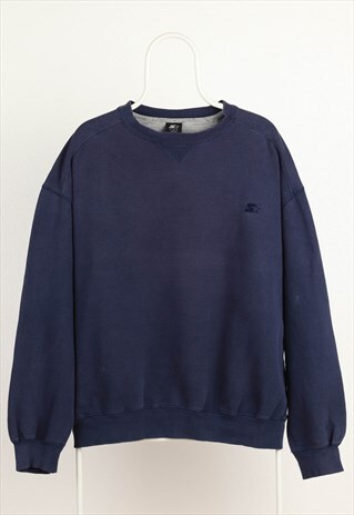VINTAGE STARTER CREWNECK LOGO SWEATSHIRT NAVY