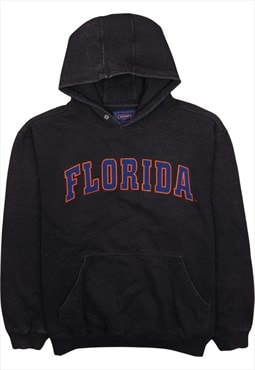 Vintage 90's Champs Hoodie Florida Pullover Black Large