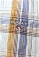 GANT MEN 2XL CASUAL MADE IN USA SHIRT CHECK SHORT SLEEVE TOP