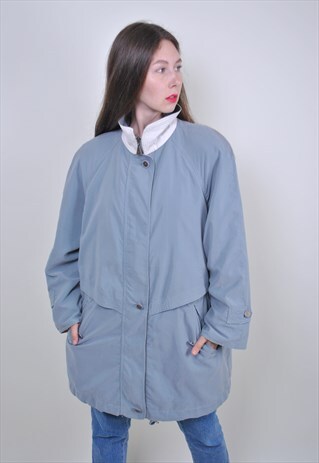 80S LONG SPRING COAT, VINTAGE WOMEN CASUAL BOHO JACKET