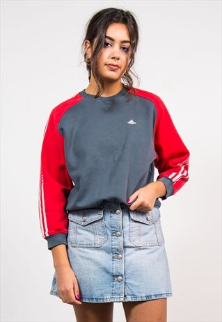 VINTAGE 90'S GREY ADIDAS SWEATSHIRT