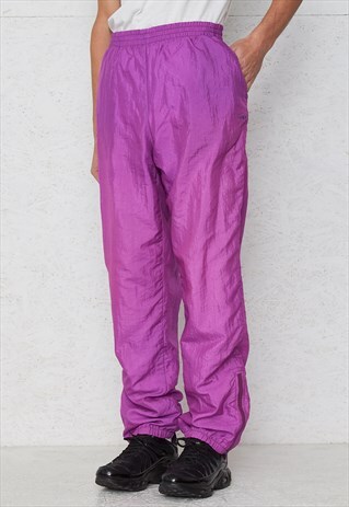 VINTAGE RETRO PURPLE FILA TRACK BOTTOMS JOGGERS