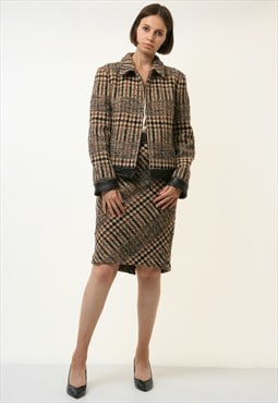  Missoni All in One Woman Skirt and Check Blazer Suit 4325