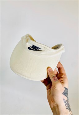 Vintage 90s Nike Embroidered Golf Tennis Visor Hat Cap