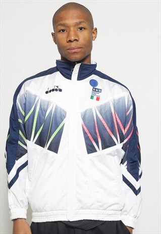 VINTAGE DIADORA ITALY TRACK JACKET