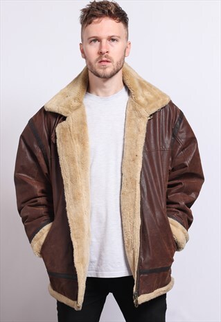 VINTAGE LEATHER AVIATOR JACKET