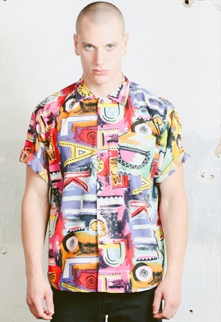 VINTAGE 90S PATTERNED SHIRT