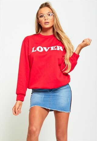 RED LOVER SNUG BOO JUMPER