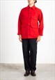 MEN'S FILSON RED VIRGIN WOOL HUNTING JACKET