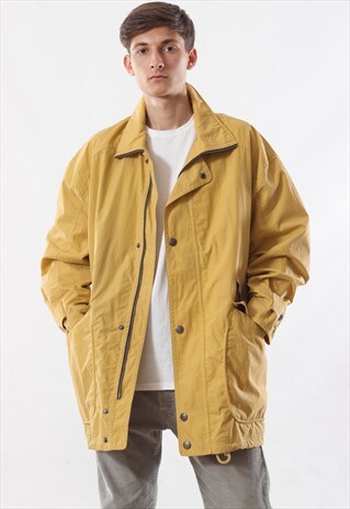 VINTAGE BARACUTA COAT 90S YELLOW