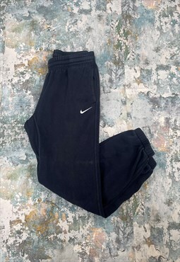 Navy Blue Nike Swoosh Embroidered Joggers 