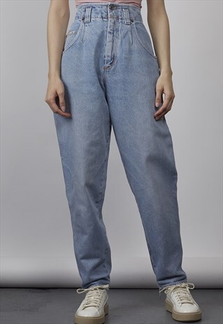 VINTAGE 80'S SUPER HIGH-WAISTED MOM JEANS