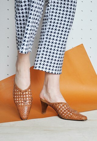 90S WOVEN MULES