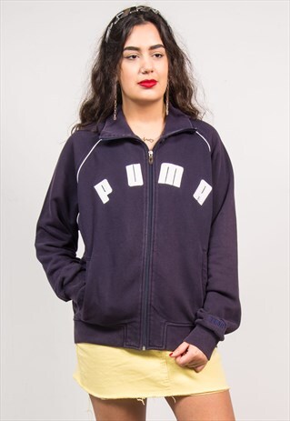 PUMA VINTAGE 90'S NAVY BLUE TRACKSUIT JACKET