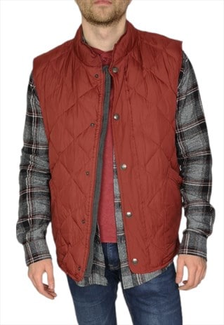 Tommy Hilfiger Down Filled Gilet In Red Size Large