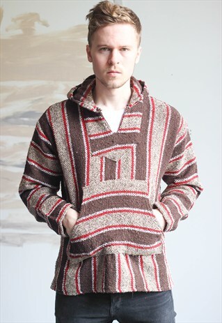 VINTAGE BAJA MEXICAN HOODIE