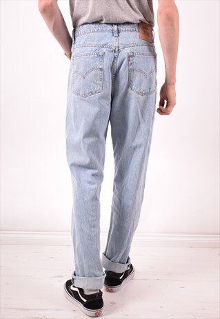 LEVI'S 512 MENS VINTAGE JEANS W32 L33 BLUE 90S