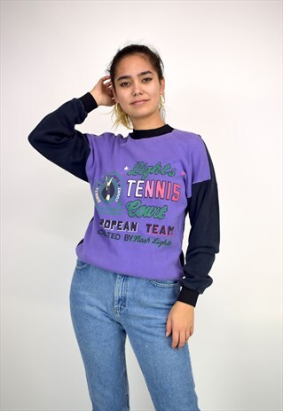 VINTAGE 90'S FLASHLIGHT TENNIS FUNK SWEATSHIRT