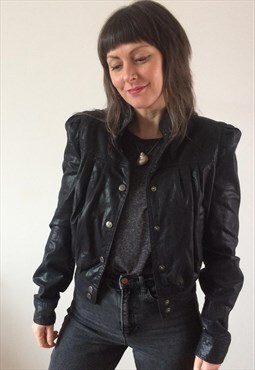 Vintage 90s Black Denim Jacket