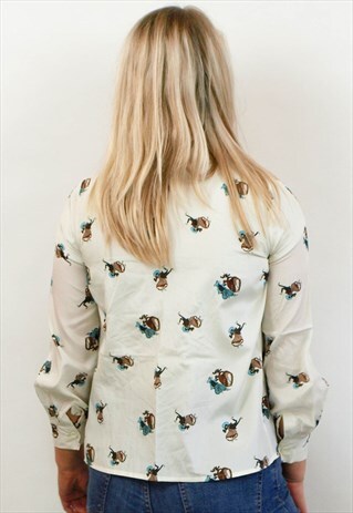 VINTAGE ABSTRACT PATTERN SHIRT