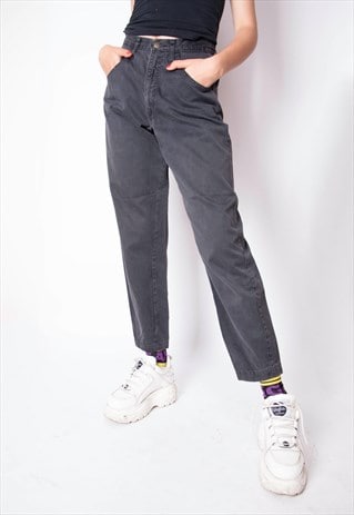 VINTAGE 90S ARMANI GREY DENIM JEANS ID:7638