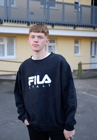 90S VINTAGE FILA SPELLOUT JUMPER