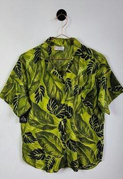Womens 80s Vintage Hawaiian Shirt Size 12