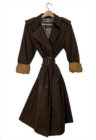 BURBERRY VINTAGE OVERSIZED TRENCH COAT, SIZE M