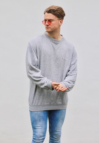 CHAMPION USA SIGNATURE SALT GREY VINTAGE SWEATSHIRT