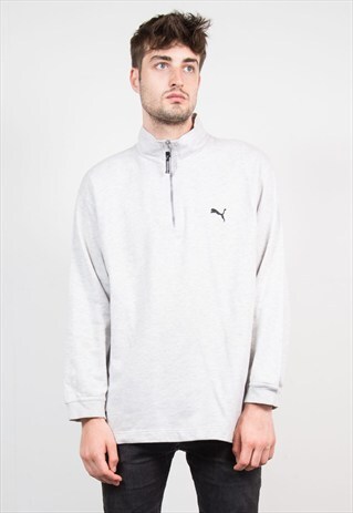 VINTAGE PUMA QUARTER ZIP SWEATSHIRT
