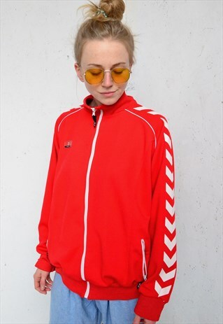 HUMMEL VINTAGE RED TRACK JACKET
