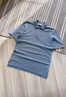 Vintage Yves Saint Laurent YSL Blue Polo Shirt