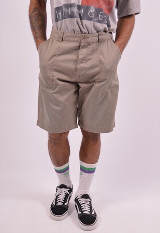 REEBOK MENS VINTAGE SHORTS W30 KHAKI 90S