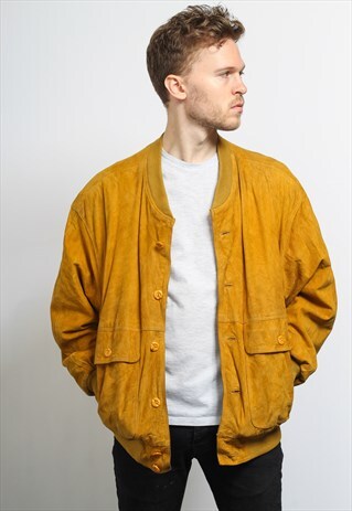 VINTAGE SUEDE BOMBER JACKET