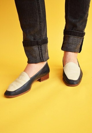 70'S RETRO MINIMALIST SCANDI REAL LEATHER LOAFERS SHOES