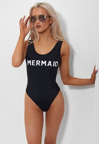 BLACK MERMAID SWIMSUIT