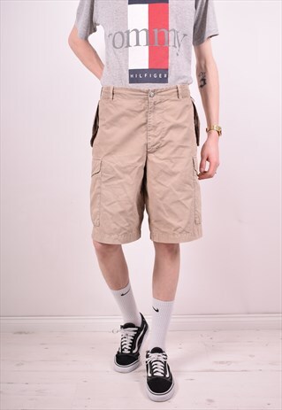 C.P. COMPANY MENS VINTAGE CARGO SHORTS W38 BEIGE 90S