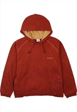 Vintage 90's Columbia Hoodie Sportswear Pullover Burgundy