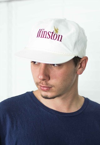 VINTAGE WINSTON CIGARETTE LOGO BASEBALL CAP 90S X 2.3